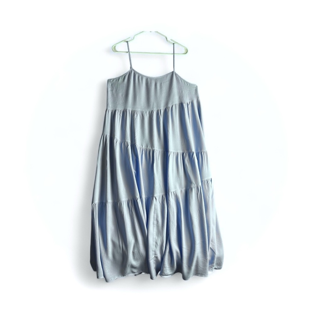 Anzabezz oversized Tiered Maxi Dress crafted frm soft breathable fabric Plus SZL